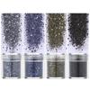 4 коробки блесток для ногтей сияющая легкая паста сверкающая вспышка некапающая самодельная переливающаяся голографическая красочная нейл-арт блестки принадлежности для ногтей