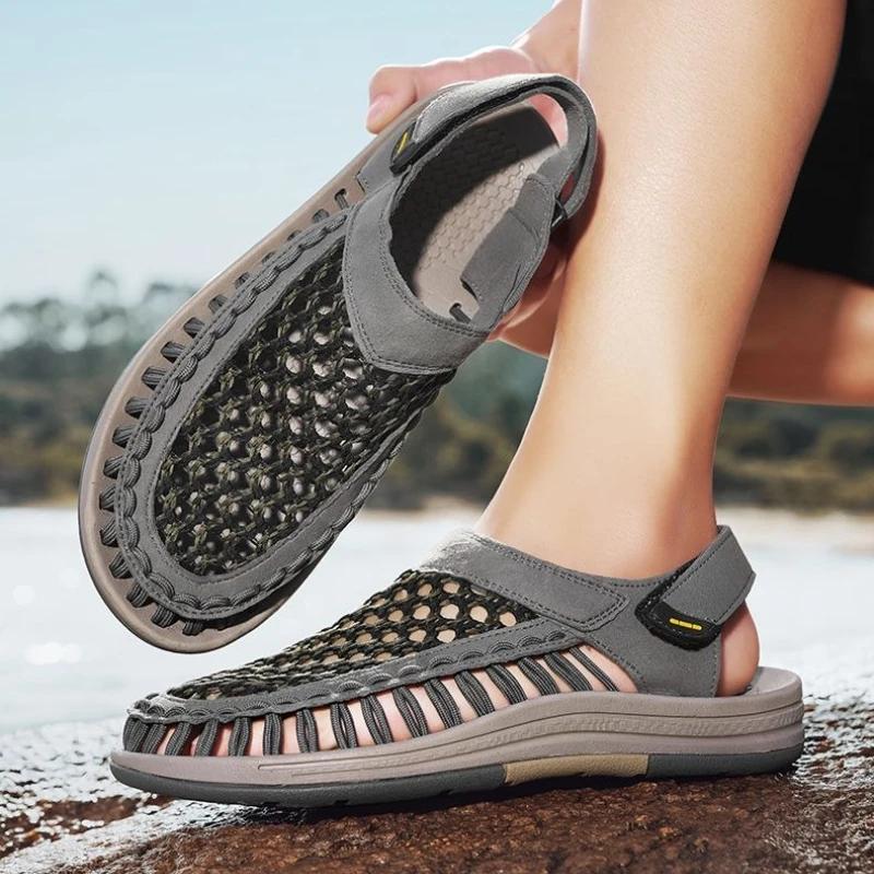 Сверхлегкие мужские сандалии на платформе, новый дизайн 2025, дешевая ликвидация, ЭВА, для повседневной носки, летняя распродажа, ПВХ, для взрослых, купить мужскую обувь