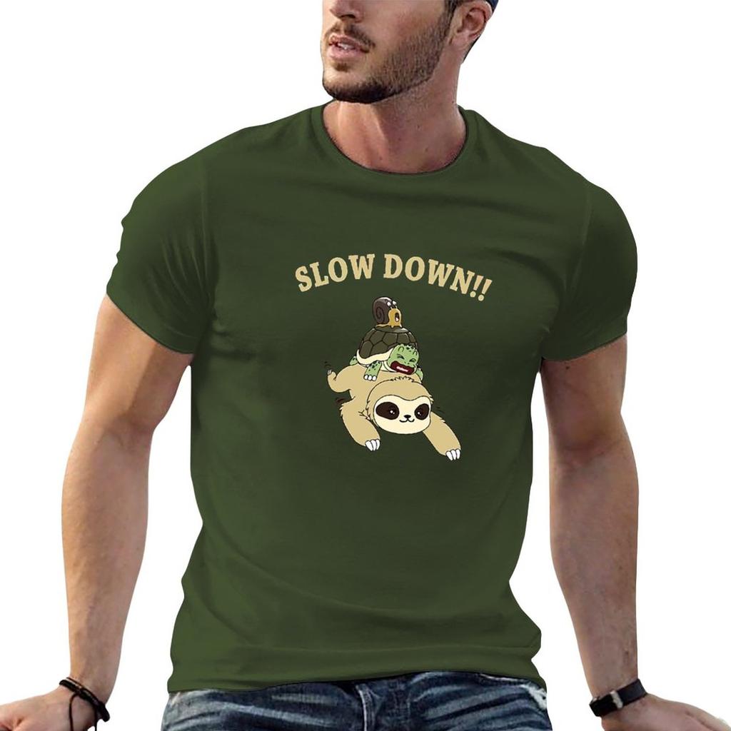 Slow Down TShirt tshirts man heavyweight t shirts oversized t shirts designer t shirt men