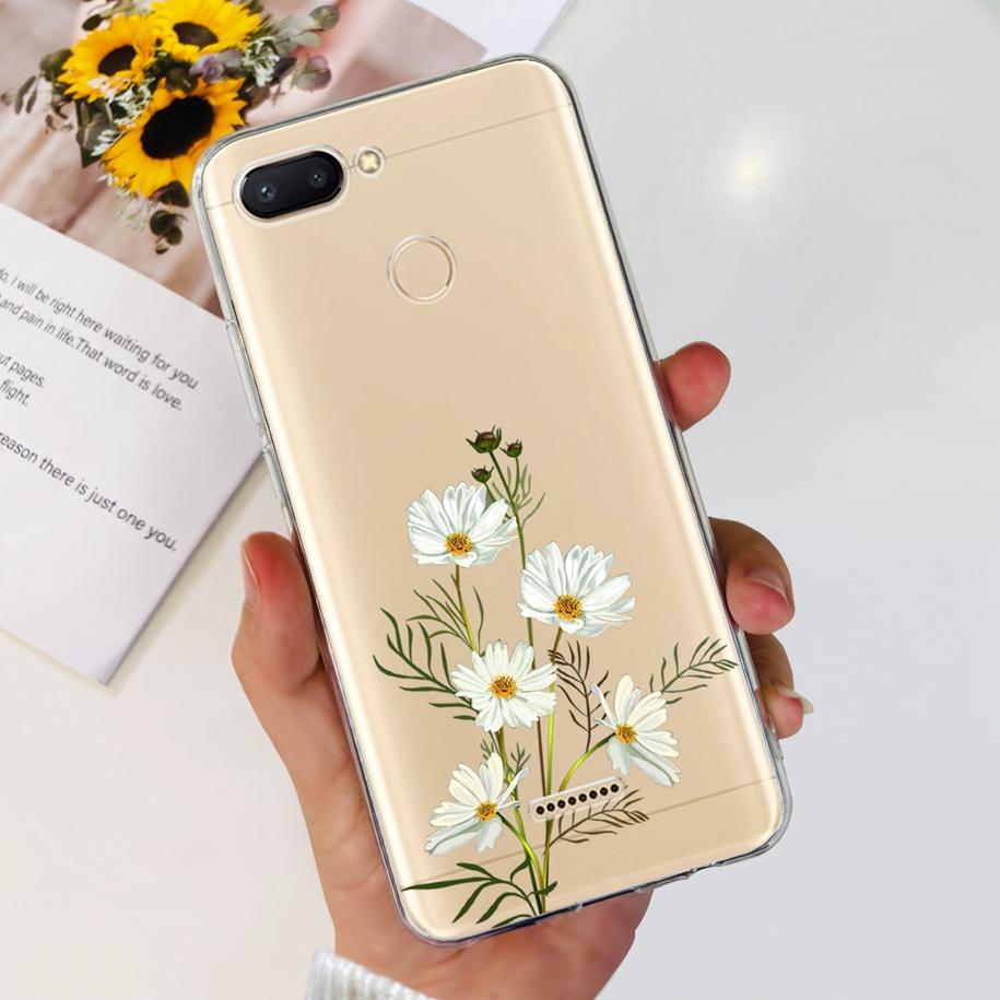 For Cover Xiaomi Redmi 6 Phone Case Fashion Marble Butterfly Soft Silicone Back Cover For Xiomi Redmi 6 6A Redmi6 Redmi6a Fundas