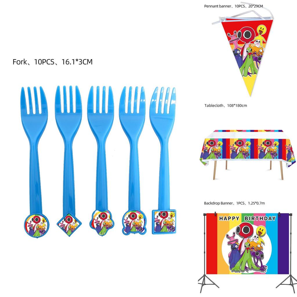 Праздничные принадлежности Roblox Rainbow Friends для незабываемого празднования дня рождения