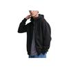 Uniqlo Эластичный быстросохнущий спортивный кардиган на молнии с капюшоном Унисекс верхняя одежда Черный 460325-09