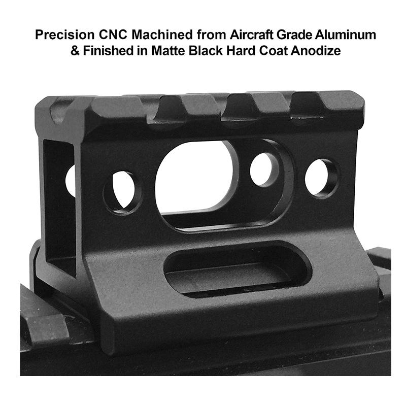 Крепление Riser 1" Height Picatinny Short Riser Mount Алюминиевый сплав Scope Riser Base Mount 20 мм Picatinny Rail