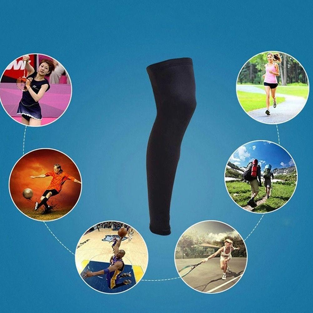 High Elasticity Knee Calf Sleeves Anti-UV Leg Warmers Long Compression Leg Sleeve for Men Women