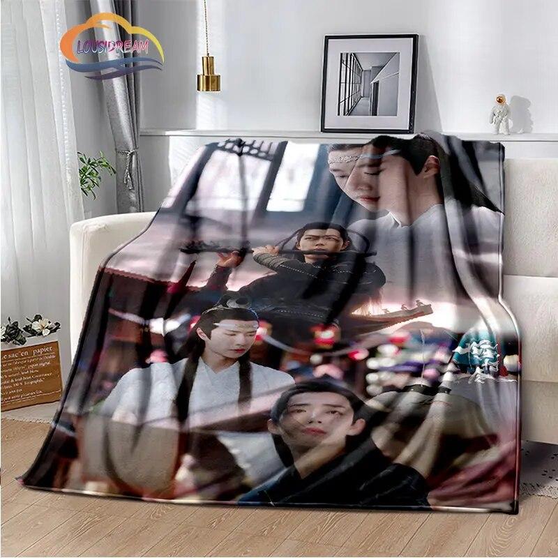 The Untamed Flannel Blankets Popular Tv Weiwuxian Blanket Portable Warm Blanket for Sofa Bed Soft Gifts Girls and Fans