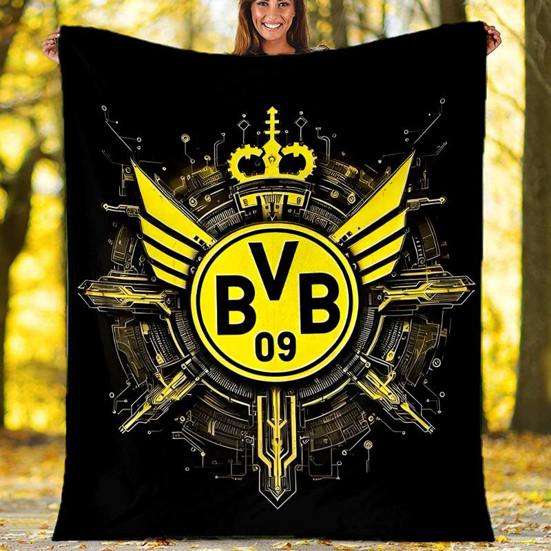 1pc B-BVB Theme Blanket - Digital Print, Polyester, Cozy for All Seasons, Perfect for Outdoor, and Travel