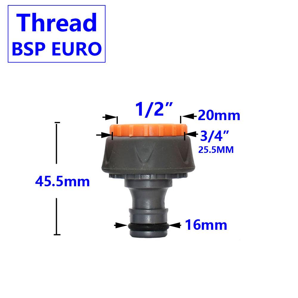 Фитинги для садового шланга 1/2 3/4 1 дюйм быстроразъемный соединитель для воды водостопный соединитель адаптер для водяного пистолета для мойки автомобиля 1 шт.