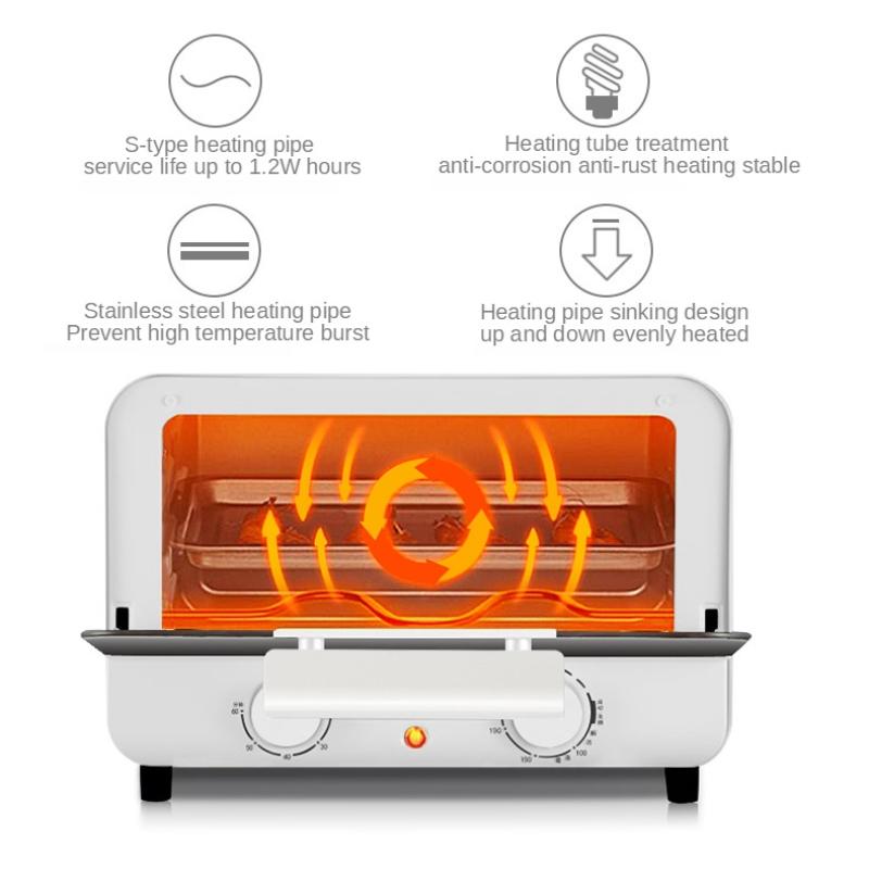 Мини-печь для жарки на воздухе, электрическая духовка 2 в 1, бытовая техника, многофункциональная печь для выпечки