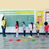 40 Pcs Classroom Floor Stickers 5.5" Self Adhesive Dry Erase Circles Vinly Stickers Line Up Spots for Classroom Tables Sit Spots Markers for