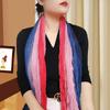 Trendy Gradient Cotton-Linen-Silk Scarf/Shawl for Women - Sun Protection & Dual-Use for All Seasons