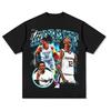 Ja Morant Мемфис Гриззлис №12 Винтажная поддельная оверсайз футболка, Графическая футболка NBA High-Flyer, Повседневная футболка унисекс