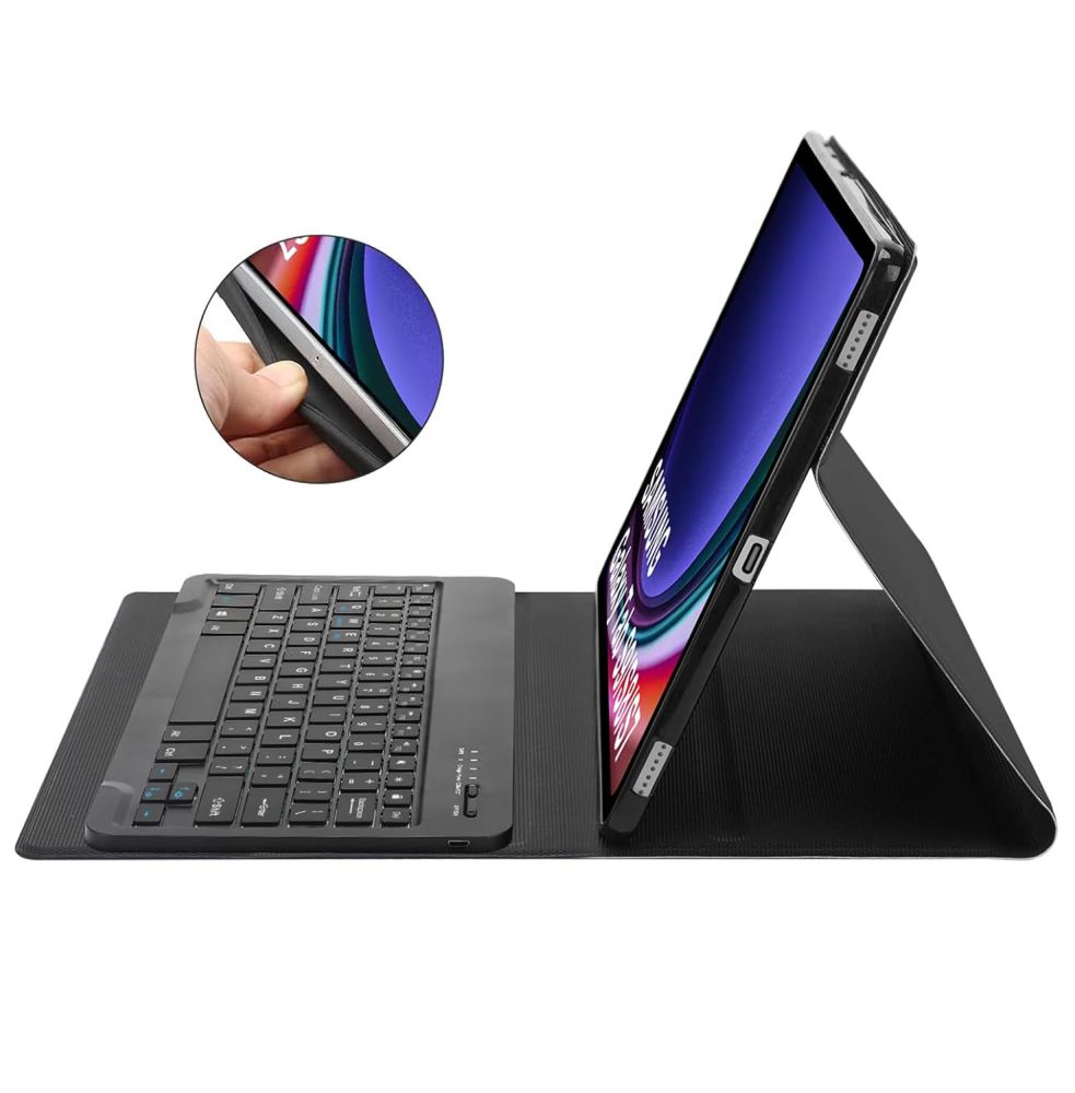 Tech-Protect Стилус S Pen + Клавиатура для Galaxy Tab S9 Fe+ Plus 12.4 X610 / X616B Черный