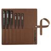 Набор напильников ENGINEER Jet Black, средний набор из 6 штук в эксклюзивном кожаном футляре Grain/Precision TFS-07