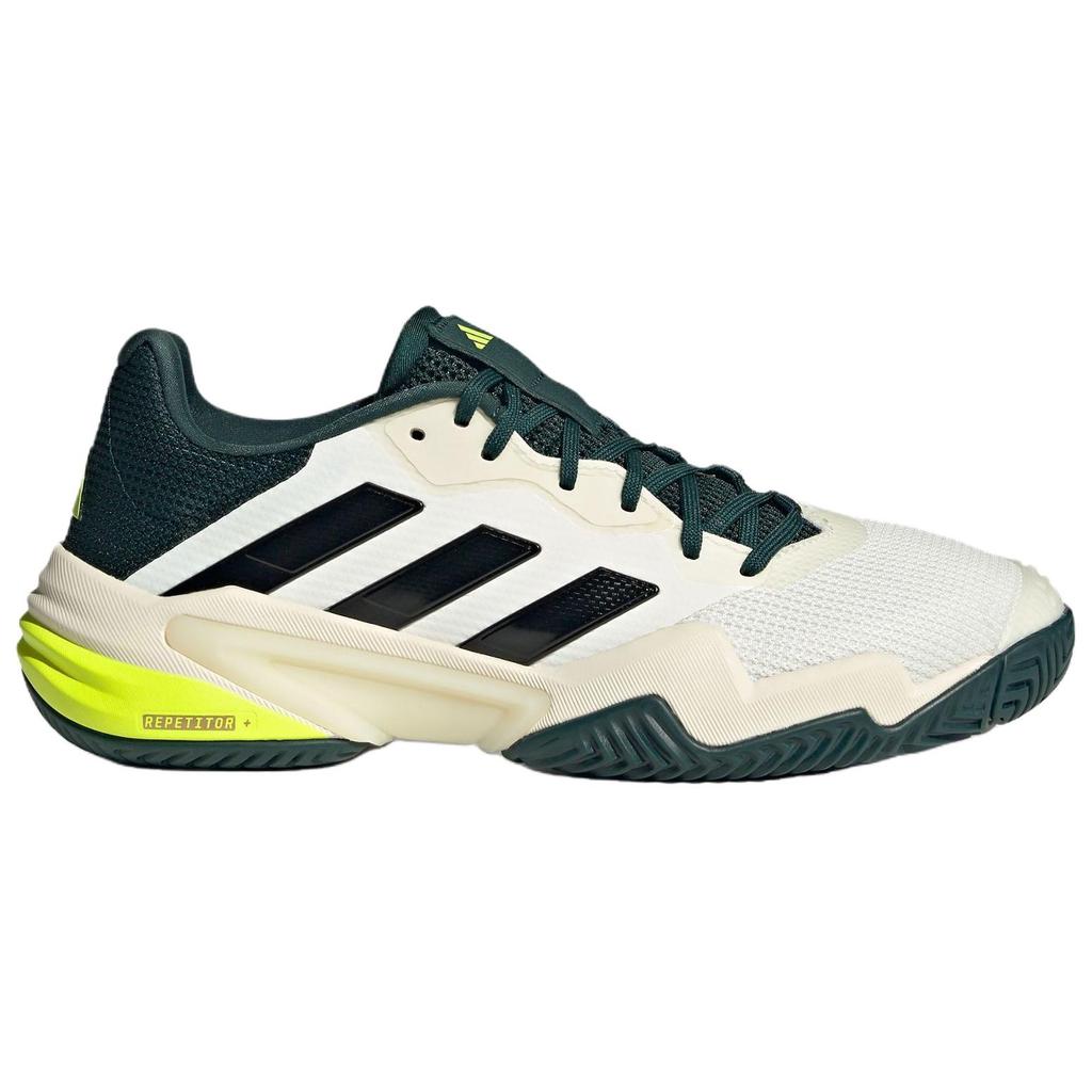 adidas Barricade 13 Удобные Универсальные Нескользящие Прочные Низкие Теннисные Кроссовки Мужские Кроссовки Белые Зеленые JH5129