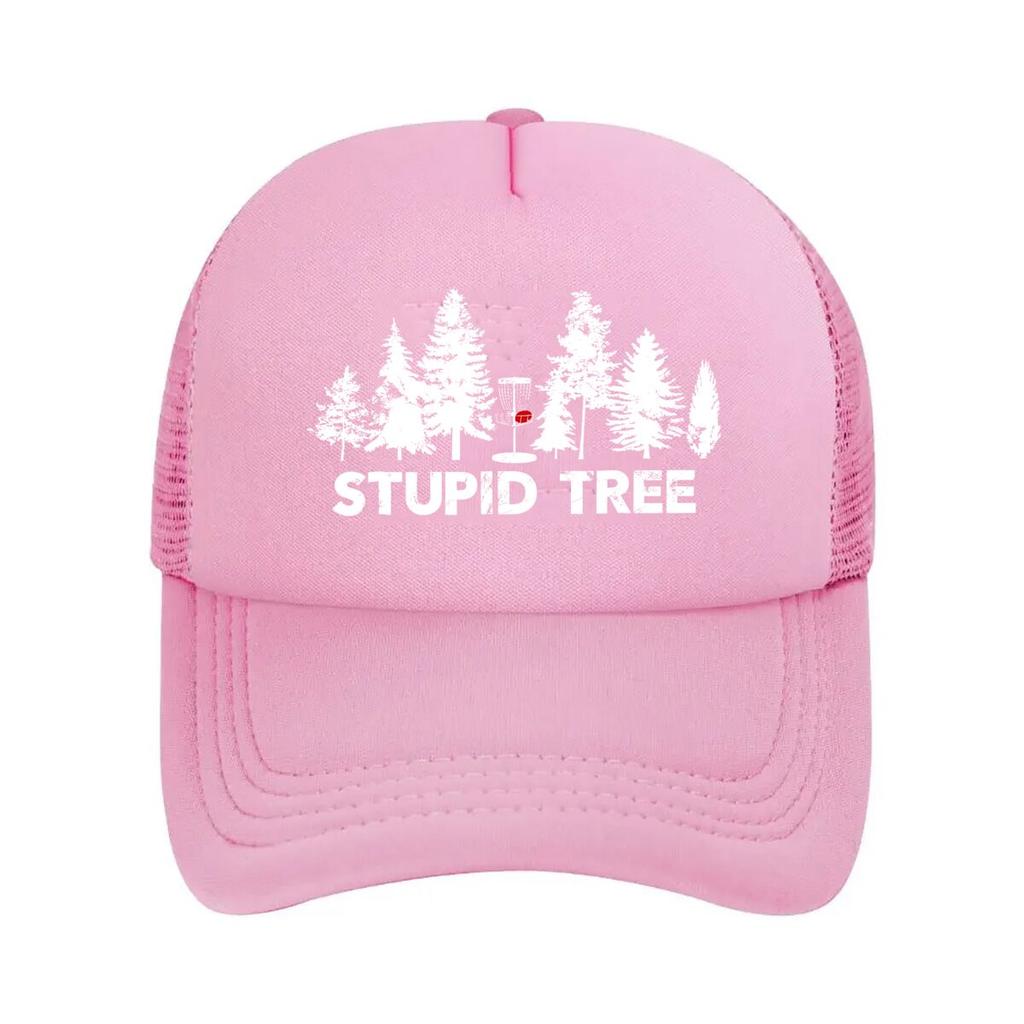 Stupid Tree Humorous, Nature - Themed Sarcastic Typography Art Mesh Baseball Cap