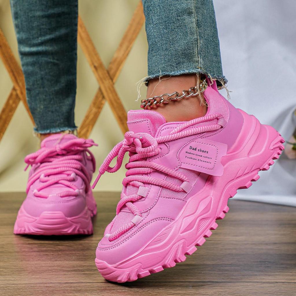 Женские модные кроссовки, увеличивающие рост - Трендовые, дышащие сетчатые "папины" кеды для повседневной носки.