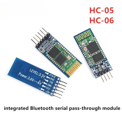 HC-05 HC-06 мастер-ведомый 6pin/4pin с защитой от обратной полярности, интегрированный модуль последовательной передачи Bluetooth, беспроводной последовательный для arduino