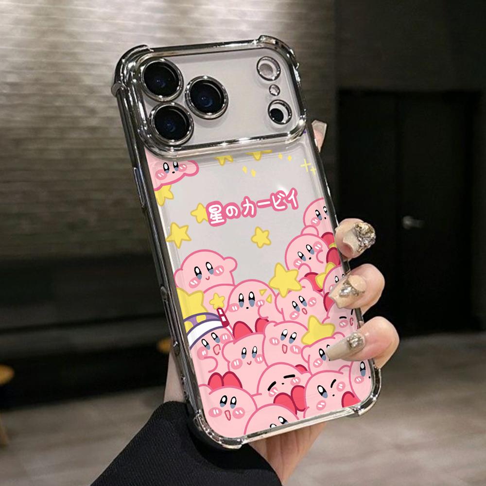 Pink K-Kirbys Phone Case for Xiaomi Redmi Note 15 14 13 12 14C 13C 12C 10C Pro Plus 4G 5G Anti-drop Transparent Cover