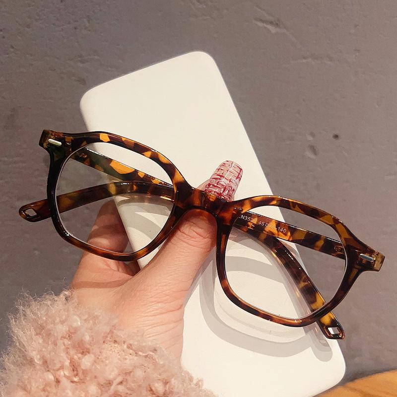 Retro Green Square Anti Blue Light Computer Eyeglasses Women Men Fashion Brand Irregular Ultralight Small Frame Reading Glasses