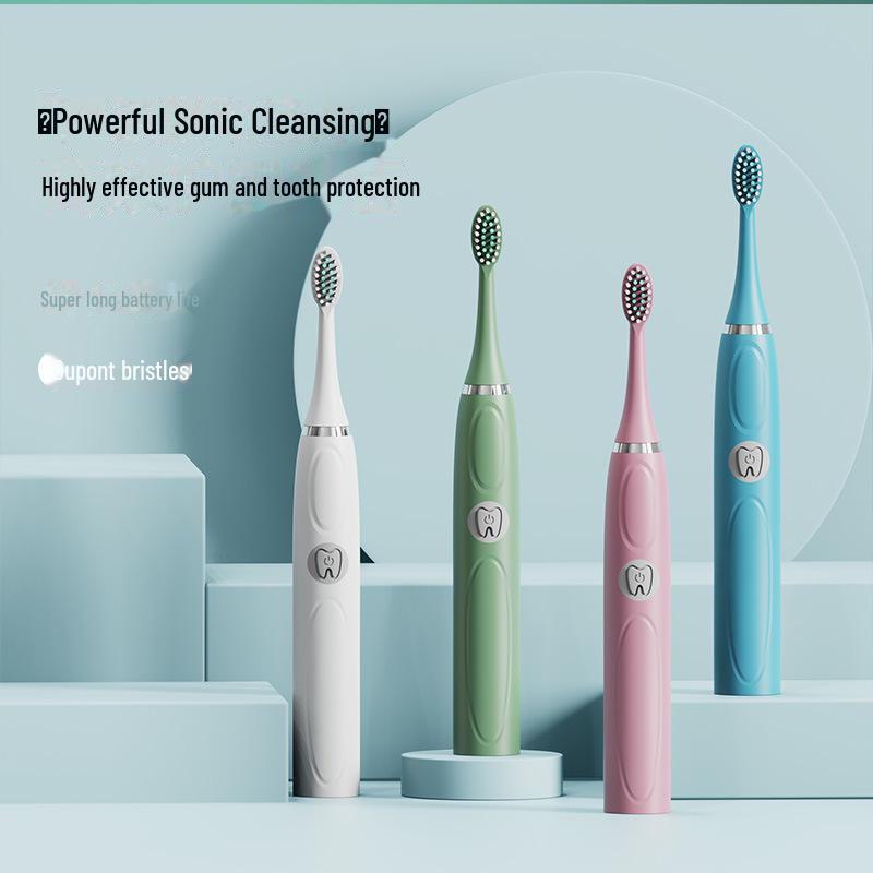 Rechargeable Sonic Electric Toothbrush with Soft Bristles for Adults.