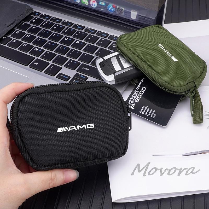 TXF4 Car Data Cable Storage Bag Waterproof Organizer Bag Keyring for Mercedes Benz AMG W177 W176 X166 X167 C257 C218 X253 C118 C117