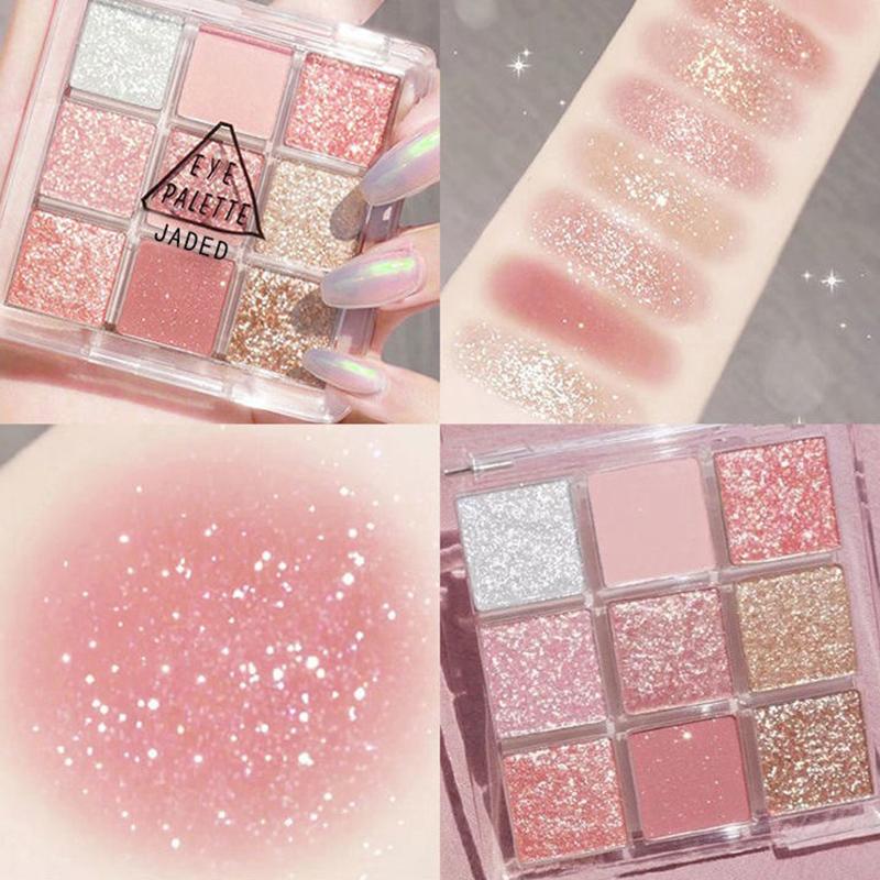 9Color Eye Shadow Plate Eyeshadow Beginner Makeup Подставка для теней для век Sculpture Highlight Cosmetic Женские аксессуары