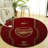 1pc A-Arsenal Print Round Carpet Chair Round Carpet Suitable for Bedroom Living Room Home Decorative Carpet