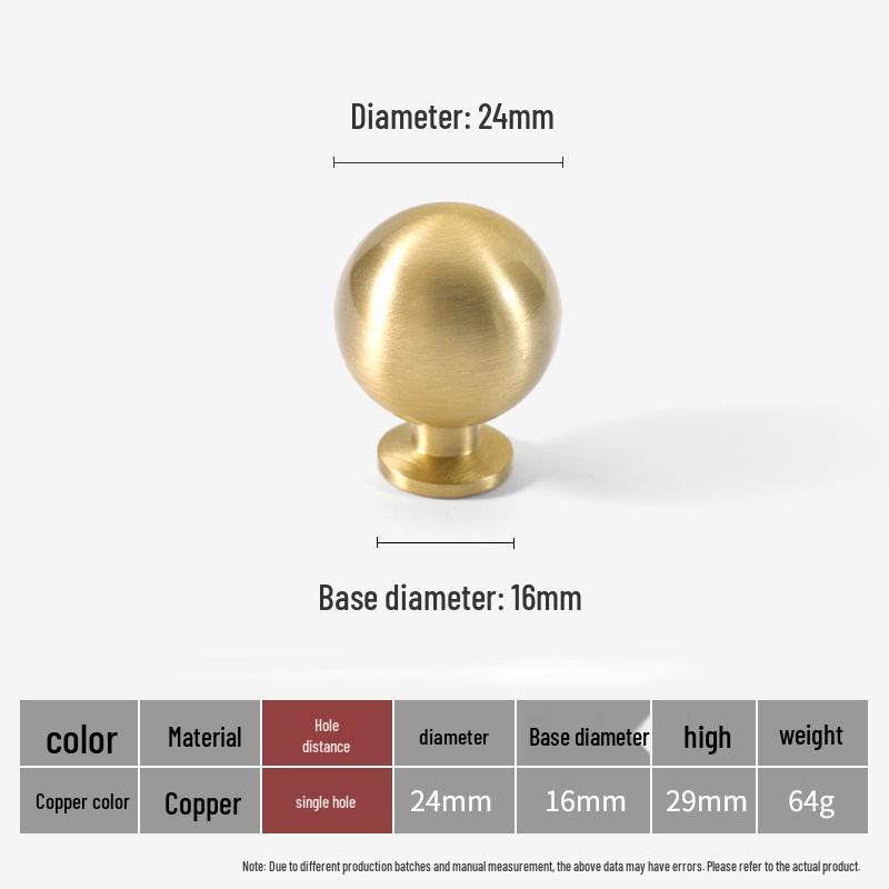 Solid Brass French Gold Cabinet Handle for Kitchen, Wardrobe, or Wine Cabinet