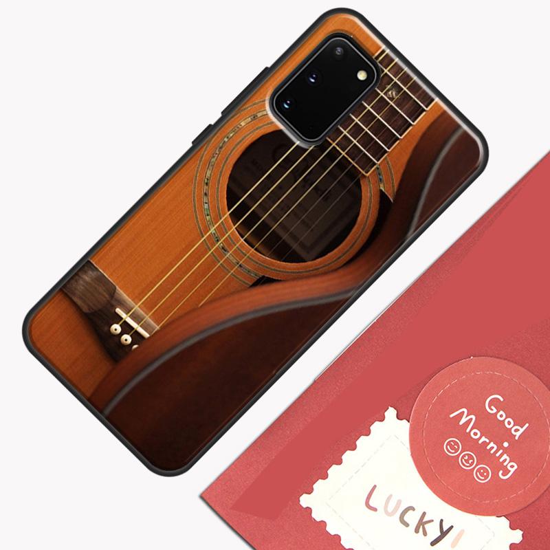 Классический деревянный чехол для телефона-гитары для Samsung Galaxy S25 S26 Ultra S20 S21 S22 S23 S24 Plus S9 S10 S25 FE Защитный корпус