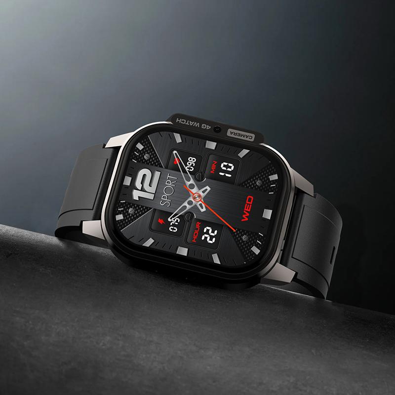 AMOLED экран 2.1 подключаемый GPS упражнения кислород крови HRV мониторинг сердечного ритма 4G телефон часы