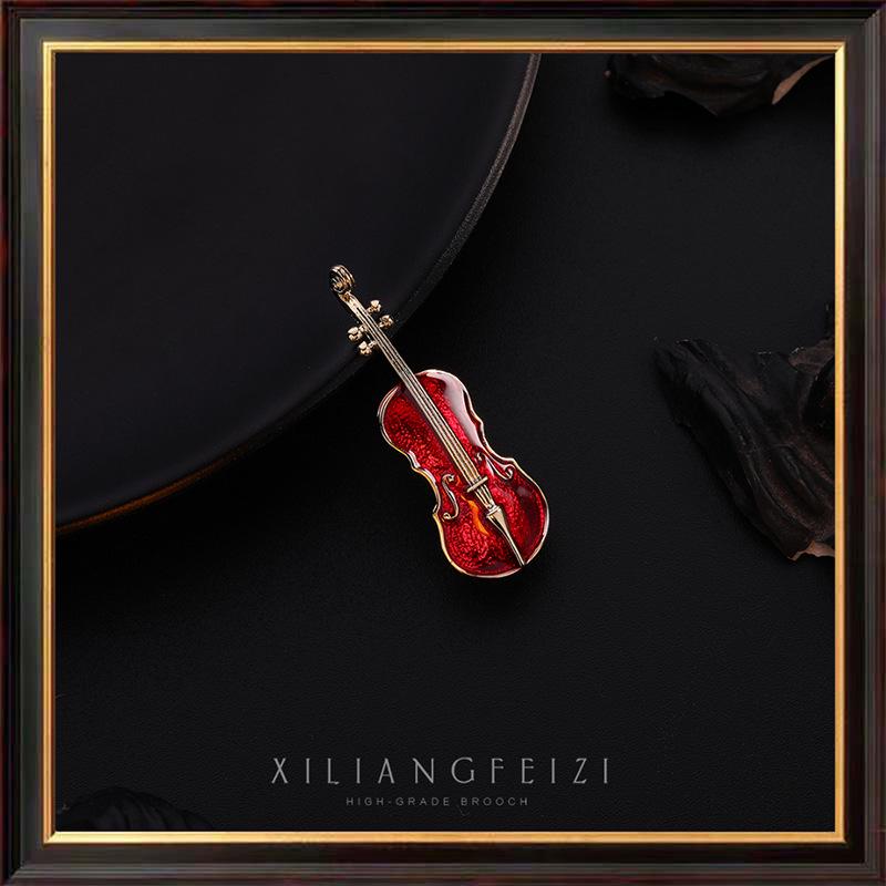 Модная брошь в виде скрипки от Xiliang Concubine - корейский аксессуар в виде гитары
