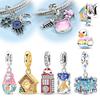 Original Copper Charms Bead Duck Unicorn Cuckoo Clock Pendants Fit Women Girls Bracelet Diy Jewelry Gift