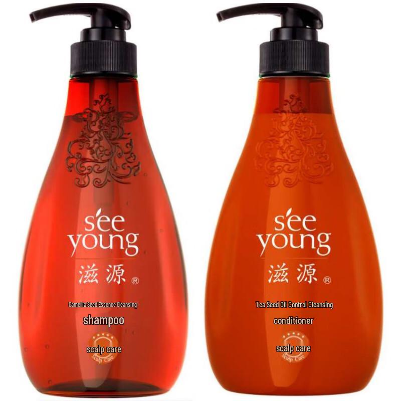 Ziyuan Tea Seed Anti-Dandruff Shampoo & Conditioner Set