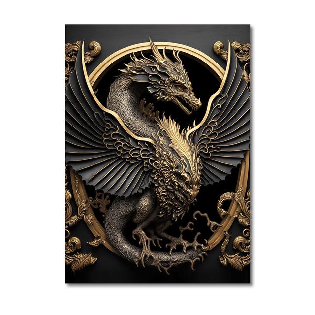 Металлическая Скульптура Король Горилла Холст Живопись Принт Золотой Лев Тигр Олень Бык Постер Искусство Статуя Животного Картина Украшение Стен