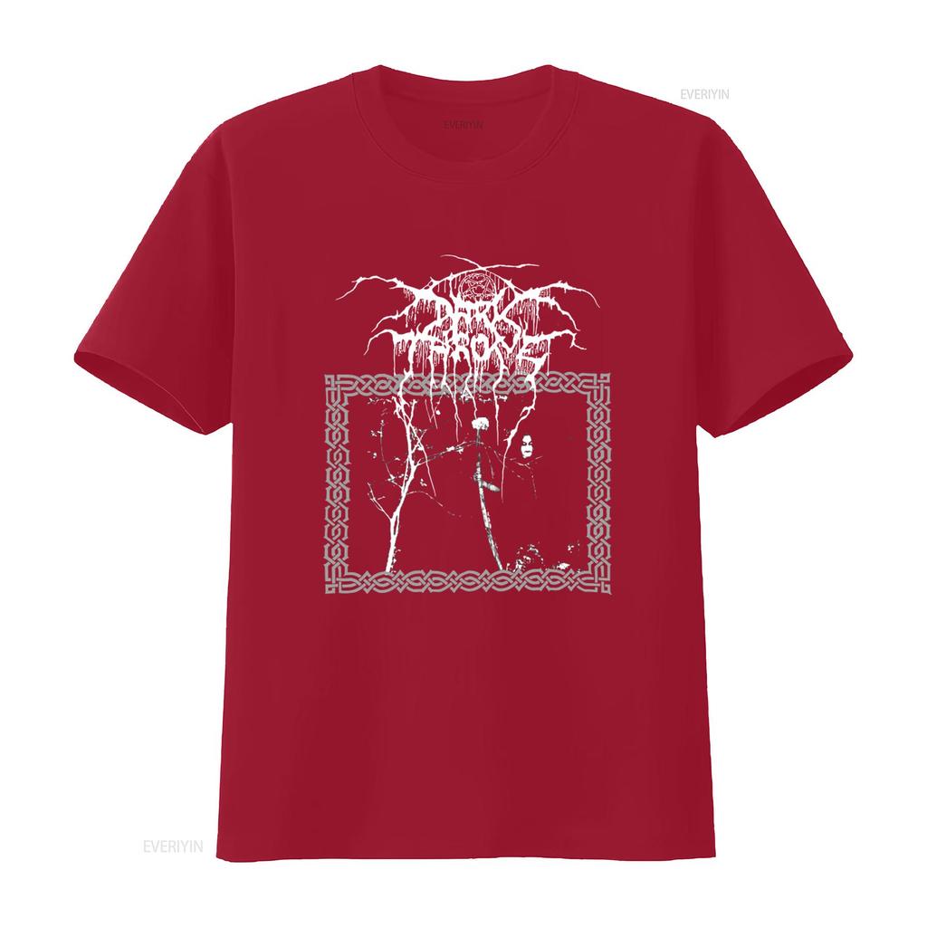 1993 DARKTHRONE TAAKEFERD 90-е Винтажная футболка Death Metal Редкий Размер XL винтаж Стирка Уличная одежда Графический Унисекс Дышащий