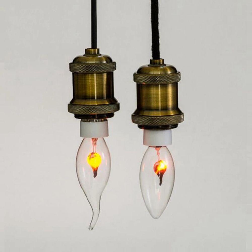 Wire For Decor  Lighting Flame Effect Night Light Candle Tip Lamp LED Light Bulb Candle Light