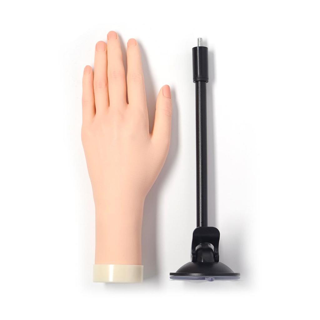 Bendable Wearable Manicure Practice Hand Model for Nail Display