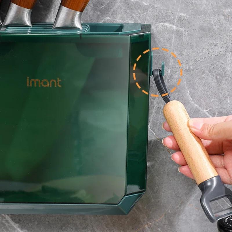 Настенный держатель для ножей Кухонные принадлежности Держатель для ножей Организация хранения Набор кухонных ножей Подставка для ножей