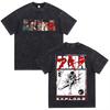 Japanese Anime Akira Washed Vintage T Shirt Science Fiction Cartoon Movie Shotaro Kaneda T-shirt Men Daily Wear Cool Top