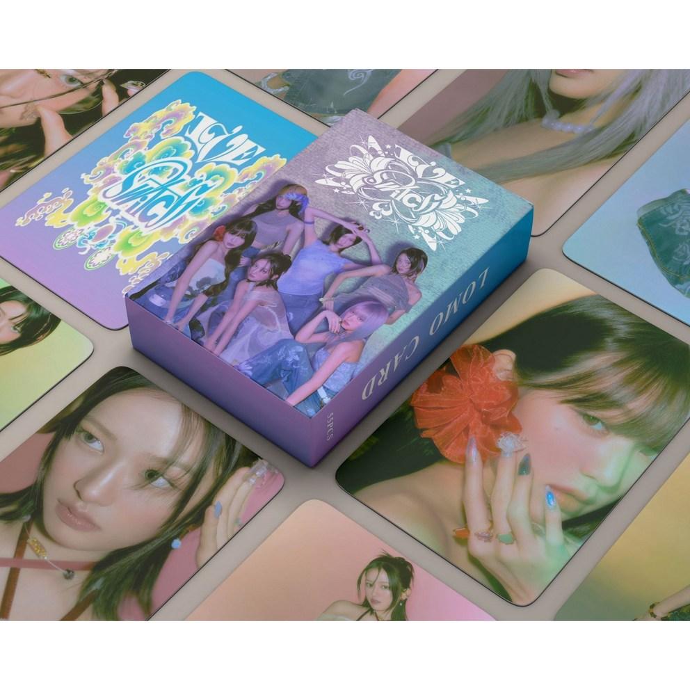 Okerin 2024 Новое поступление Фотокарточка Ive IVE SWITCH 55 листов Товары с айдолами Ive Фотокарточка