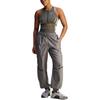 adidas SS25 Stella Mc Fashion Удобные Универсальные Трикотажные Спортивные Брюки Зауженного Кроя со Средней Посадкой Женские Брюки Серые JJ0093