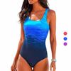 Gradient Color Monokini Woman Backless Bikini Oversize Female Bodycon Swimsuit Summer Beach Wear