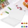 4pcs Flap Lid Transparent Plastic Box Transparent Multipurpose Storage Box  Office Supplies