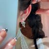 925 Silver Needle Exquisite Tiny Bow Ear Studs Cold Wind Personalized and Temperamental Earrings Minimalist Ear-Caring Ear Rings