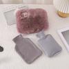 Water-Filled Hot Water Bottle, Toy Cloth Cover with Insertable Hand Pockets, Portable Water-Filling Set of Three Large-Sized Hot Compresses for