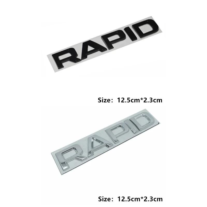 JBIW9 Car Rear Trunk Emblem Stickers Side Badge Accessories for Skoda 4x4 Logo Octavia A7 Tour RS Rapid Kodiaq Superb Kamiq Yeti Karoq