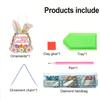 Easter 2D Flat DIY Acrylic Special Shape Diamond Painting Hanging Pendant Diamond Art Pendant Home Decor