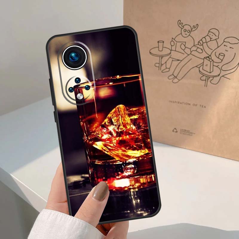 Чехол для Honor Magic 7 Lite 5 6 8 Pro, Чехол для Honor 400 200 90 70 50 X8c X8b X9a X9b X9c X9d Win, Сигарный Виски Ледяной Напиток