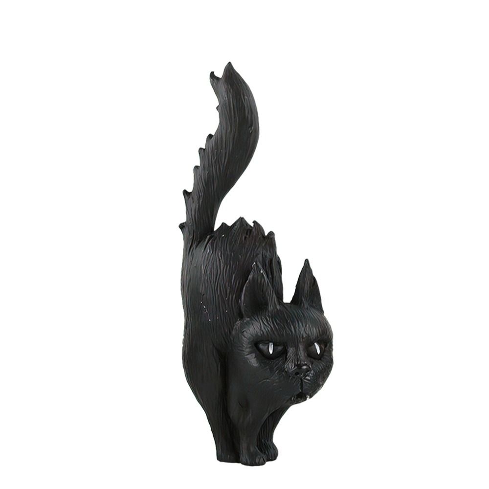 3D Halloween Ghost Figurine Resin Scary Pumpkin Witch Black Cat Statue Gothic Realistic Halloween Ornament