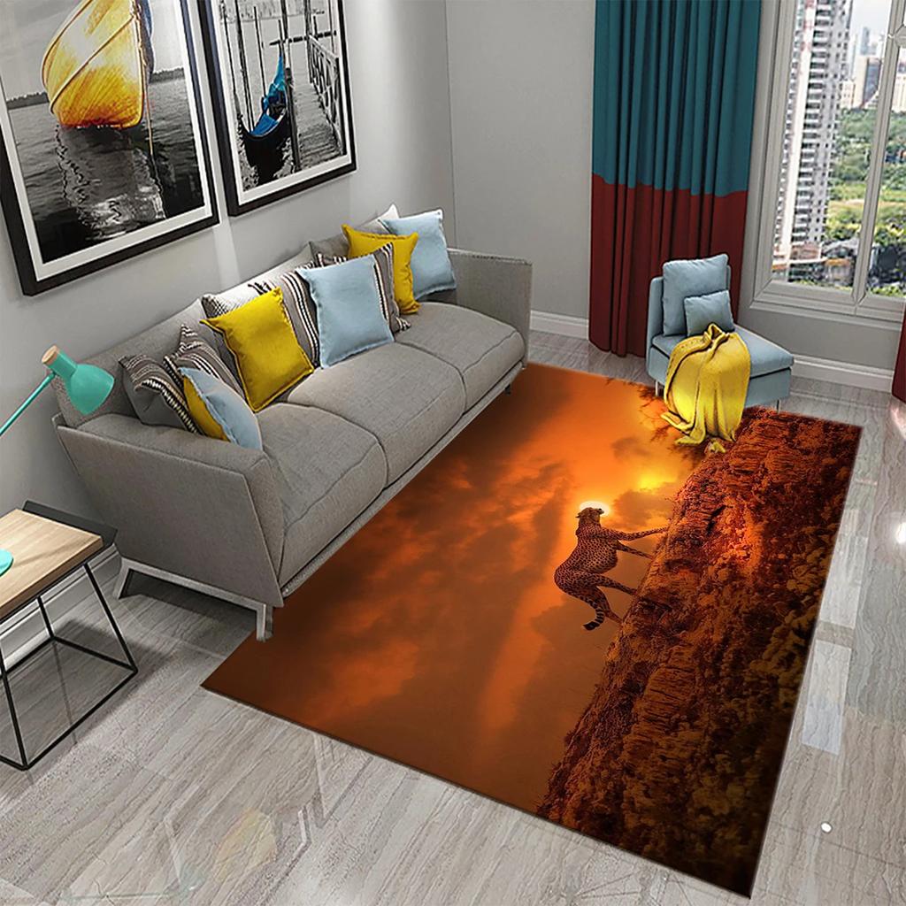 3D Прекрасный Лесной Ковер с Дикой Природой для Кухонного Коврика Ковер для Спальни Гостиной Длинный Прикроватный Коврик Ковер для Прихожей Входной Коврик